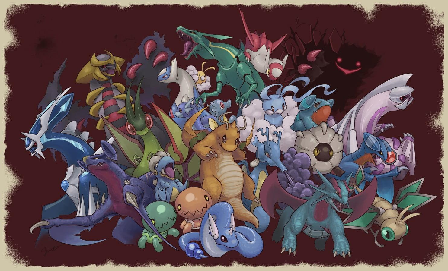 Three assorted Pokemon characters illustration, Pokémon HD wallpaper