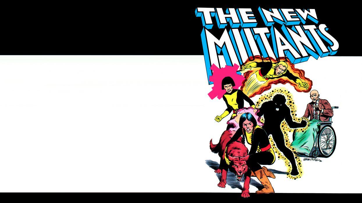 X Men Mutants White Marvel Wallpaperx1080