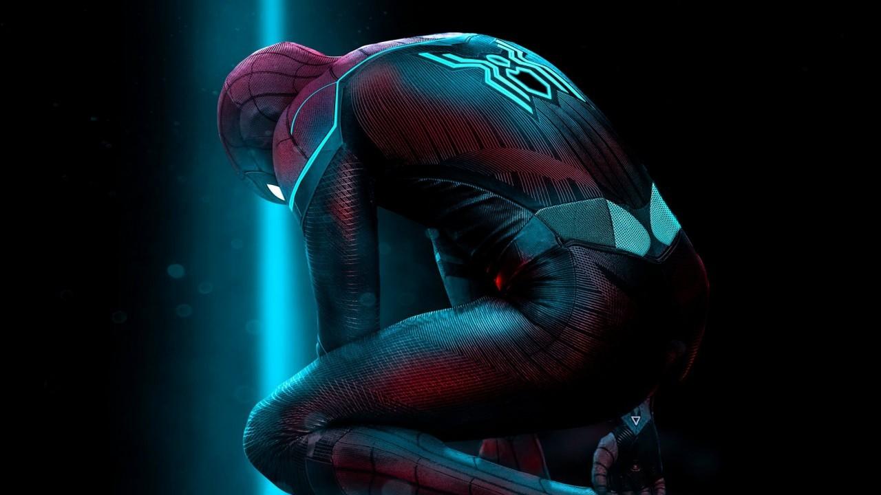 Download 1280x720 Spider Man: Far From Home, Bodysuit, Tom Holland