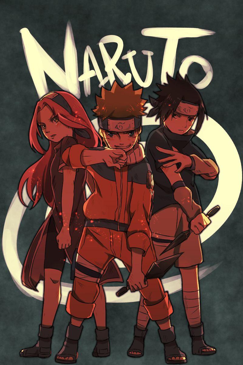 Fanart, Naruto, Wallpaper, Haruno Sakura, Uzumaki Naruto