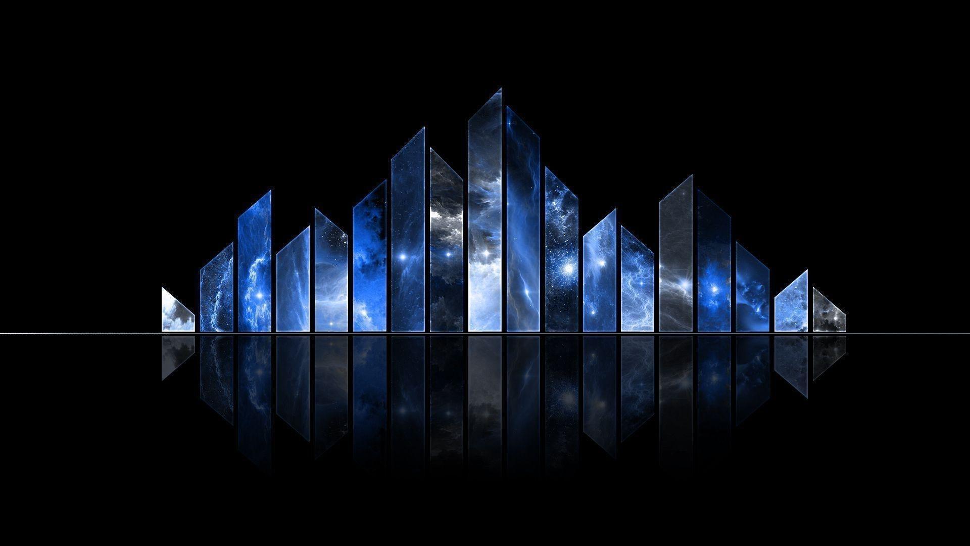 New Dark Blue Abstract Wallpaper 1920X1080 FULL HD 1080p For PC