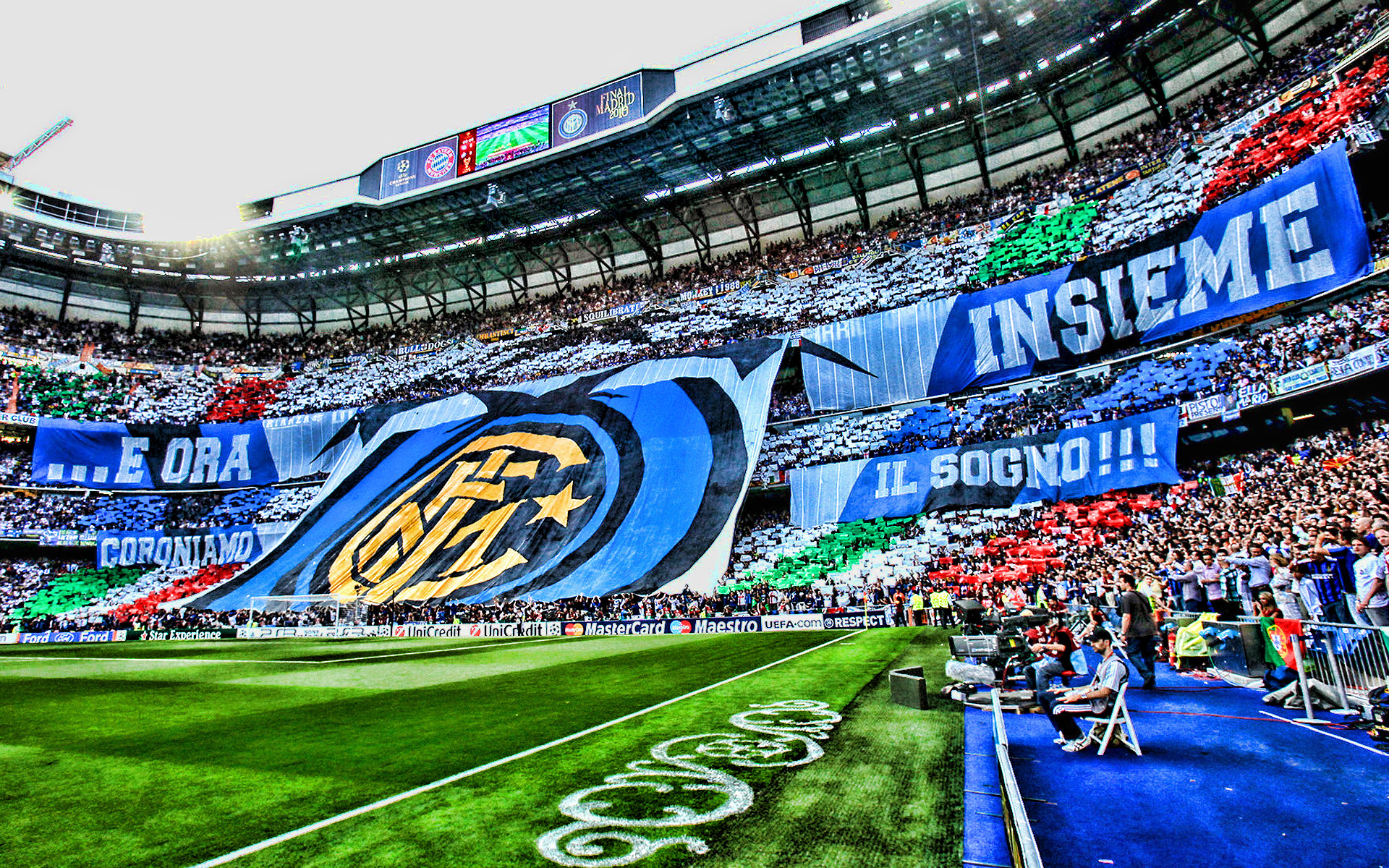 Download wallpaper Internazionale stadium, HDR, Giuseppe Meazza