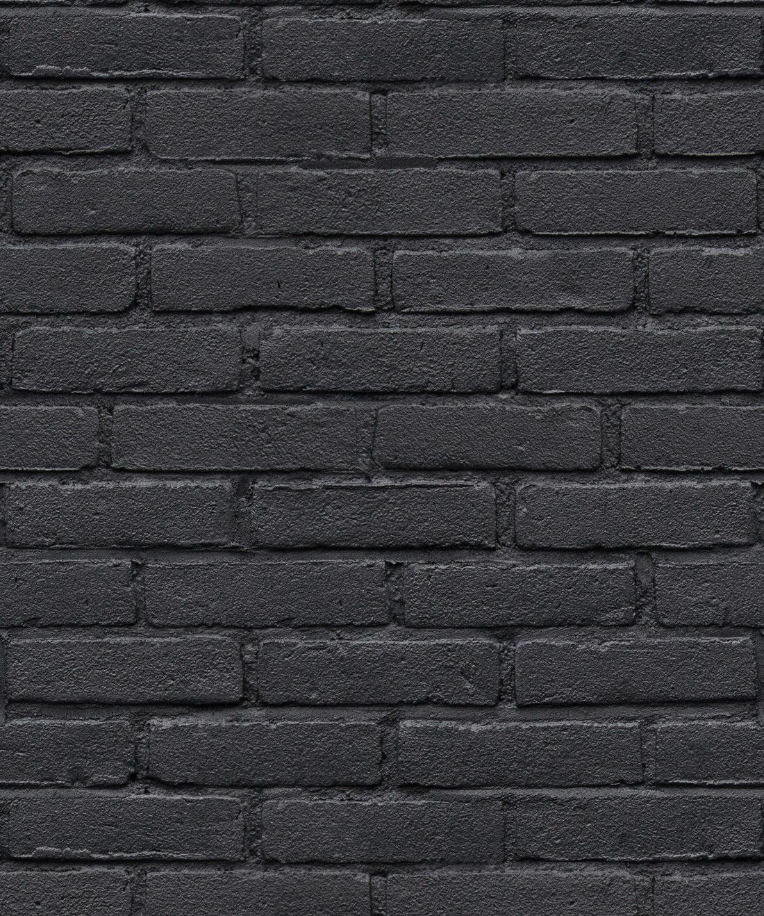 Amsterdam Bricks Removable Wallpaper • Black Bricks AUS