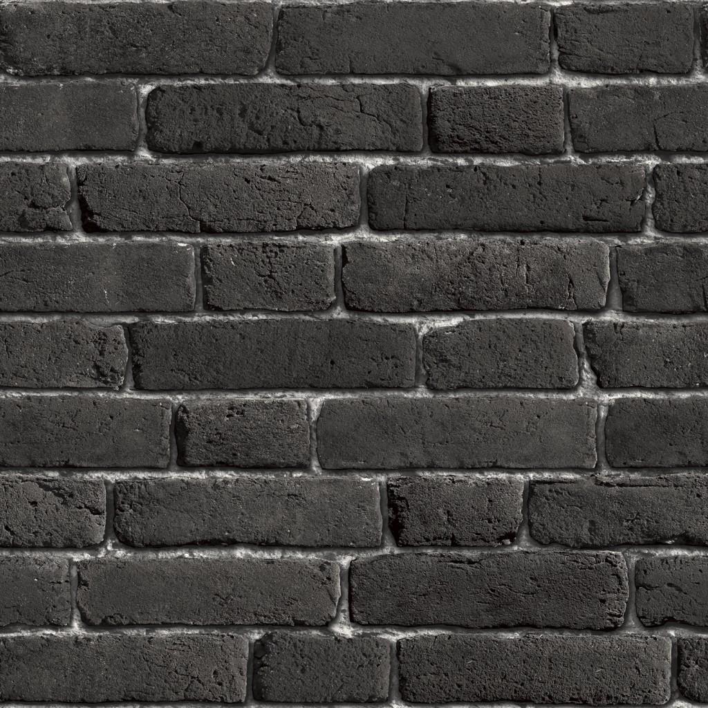 Black Old Bricks Wallpaper