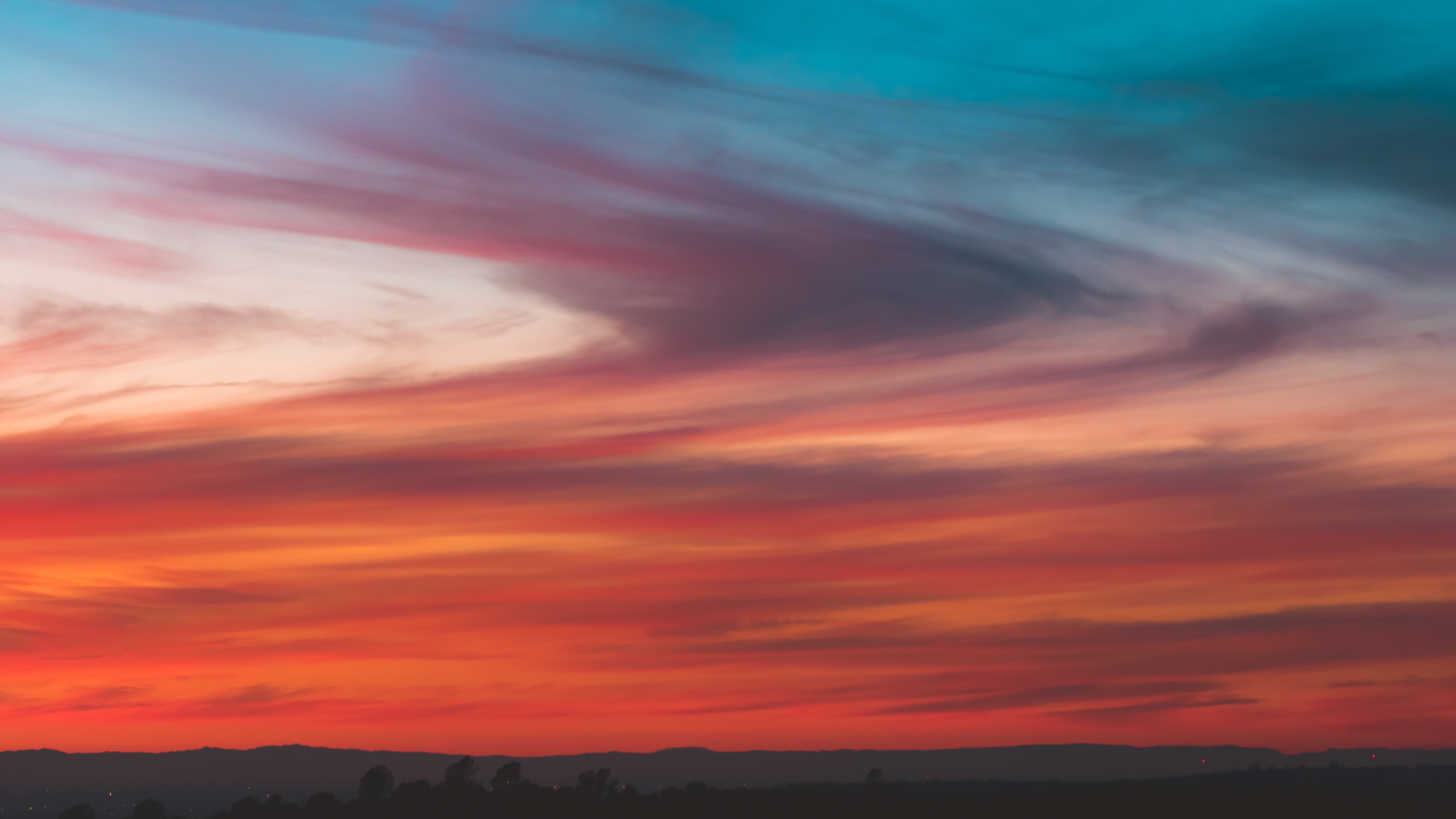 Cloud Orange Burning Sky Texture, HD Nature, 4k Wallpaper, Image