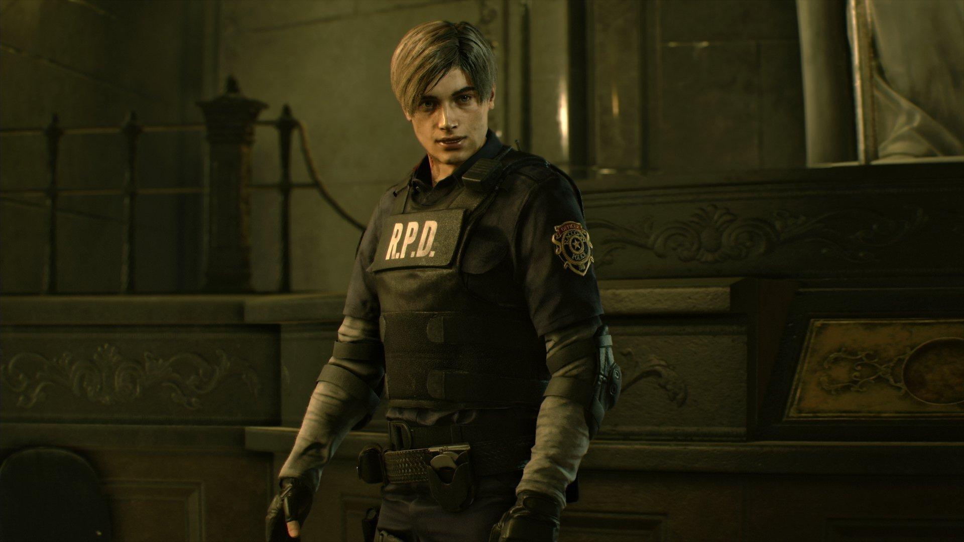 Resident Evil 2 (2019) RPD Leon S. Kennedy HD Wallpaper. Background