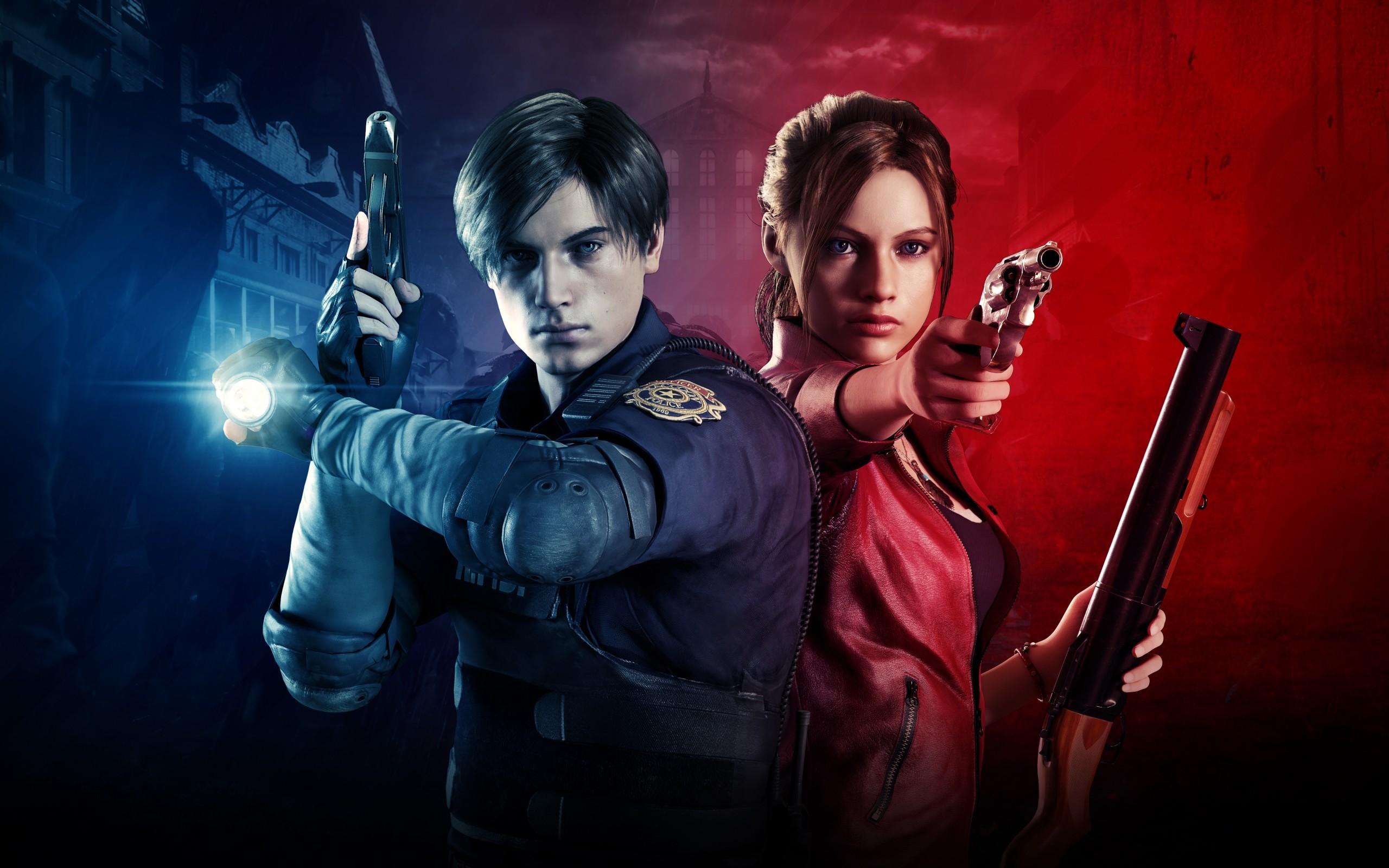 Download 2560x1600 Resident Evil Claire, Leon S. Kennedy