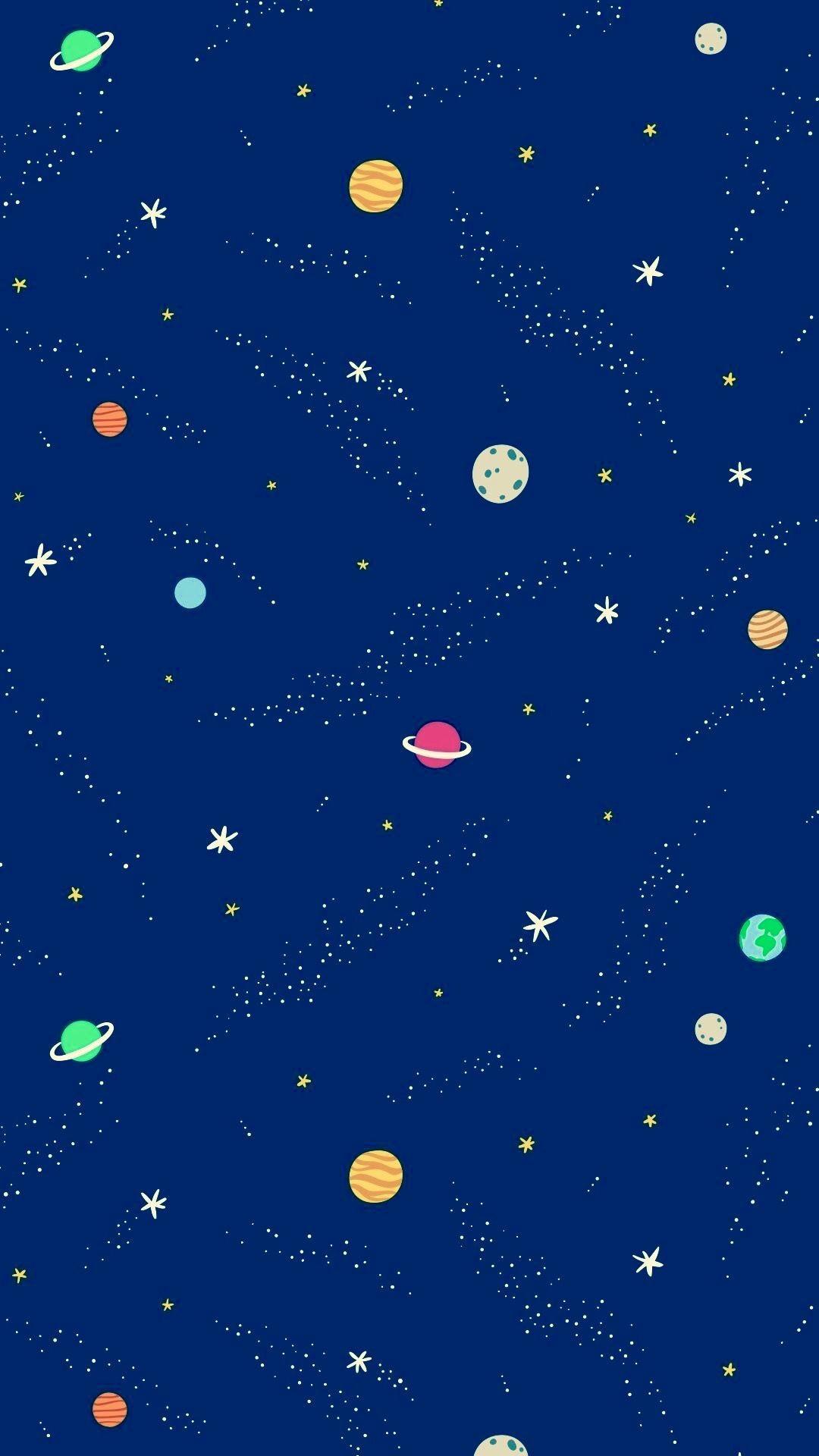 Moon and Star Wallpaper