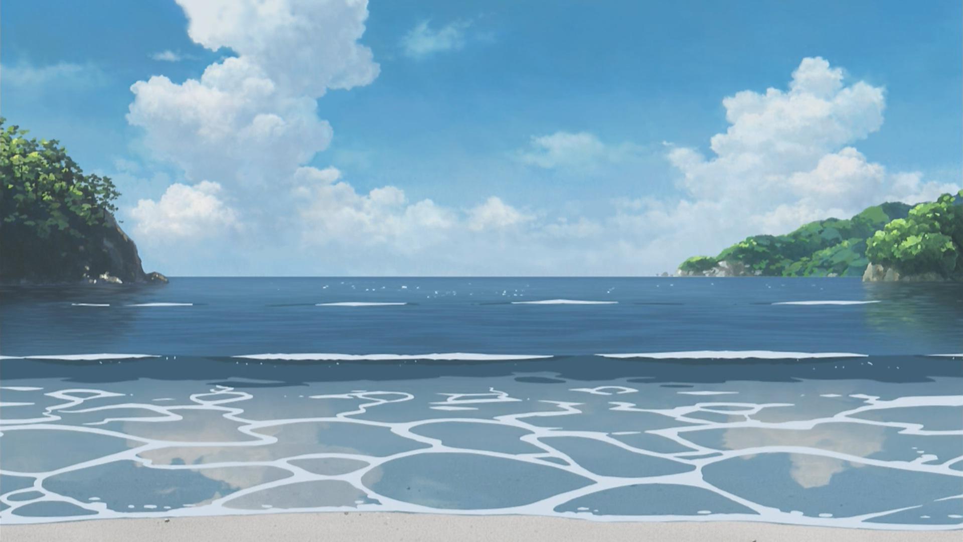 EntePic Anime Beach Wallpaper Group With 64 Items anime scenery