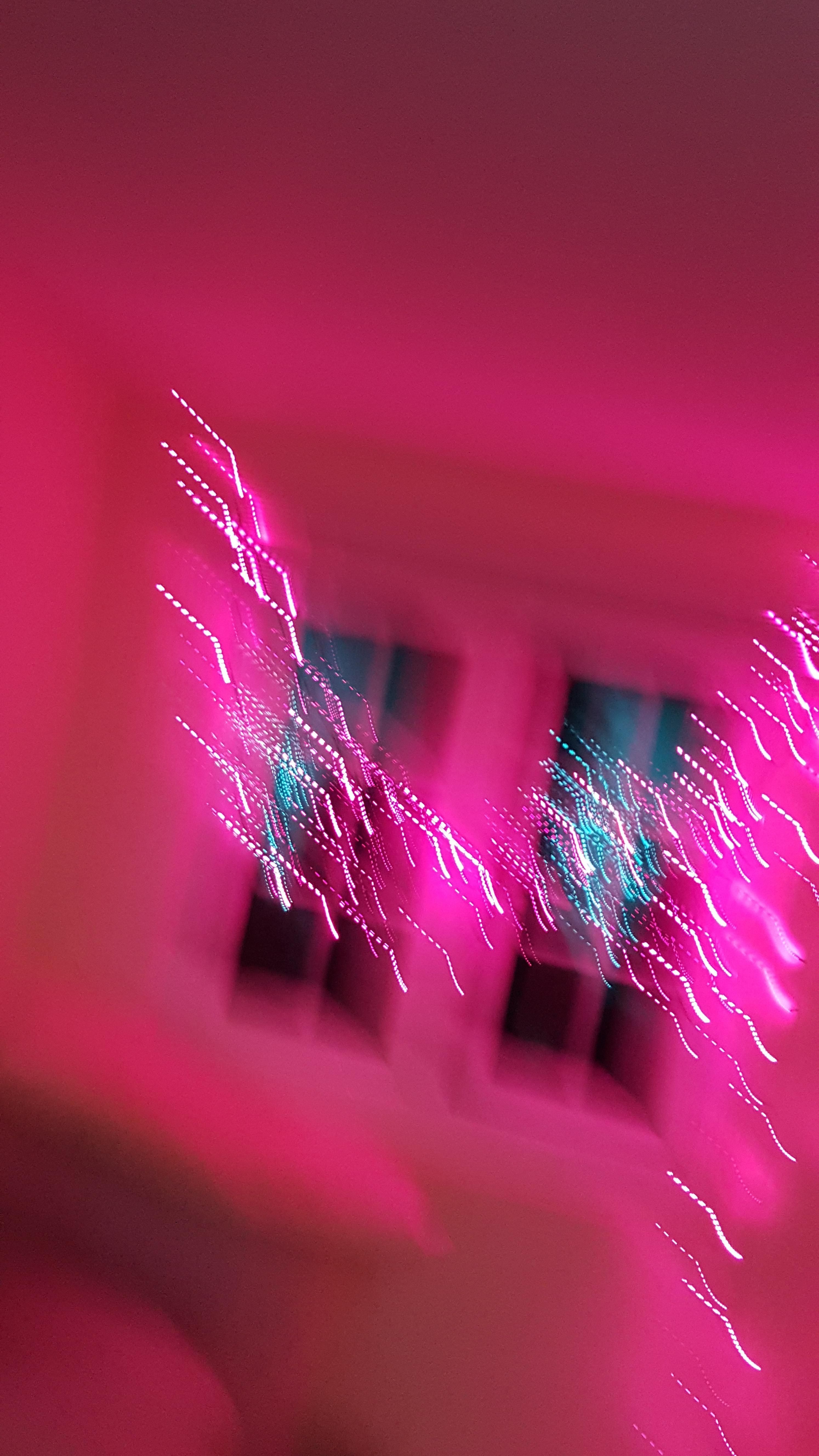 Blurry bedroom fairy lights #vaporwave #glitch