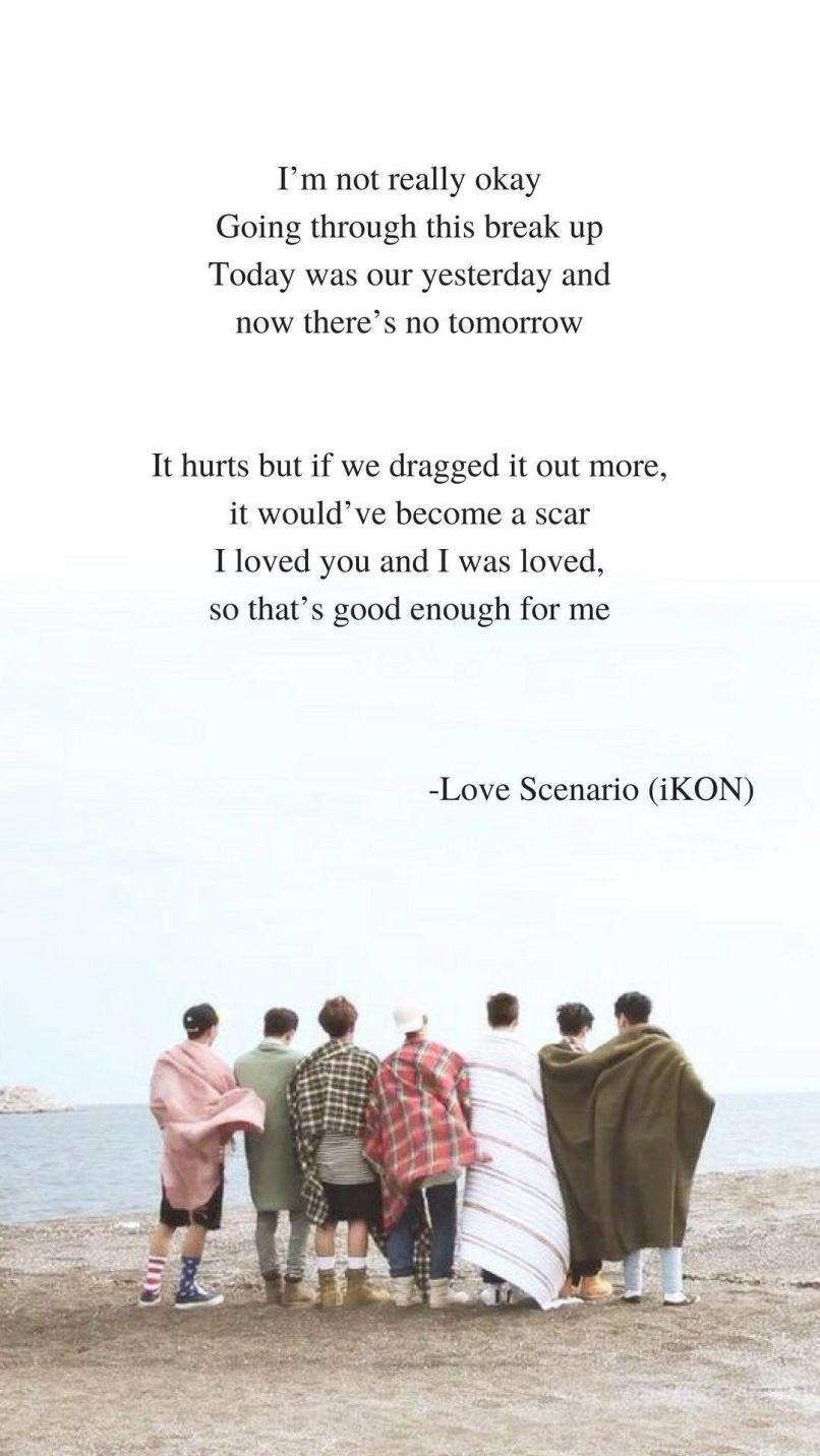 Love Scenario By Ikon Lyrics Wallpaper Kpop Lyrics HD
