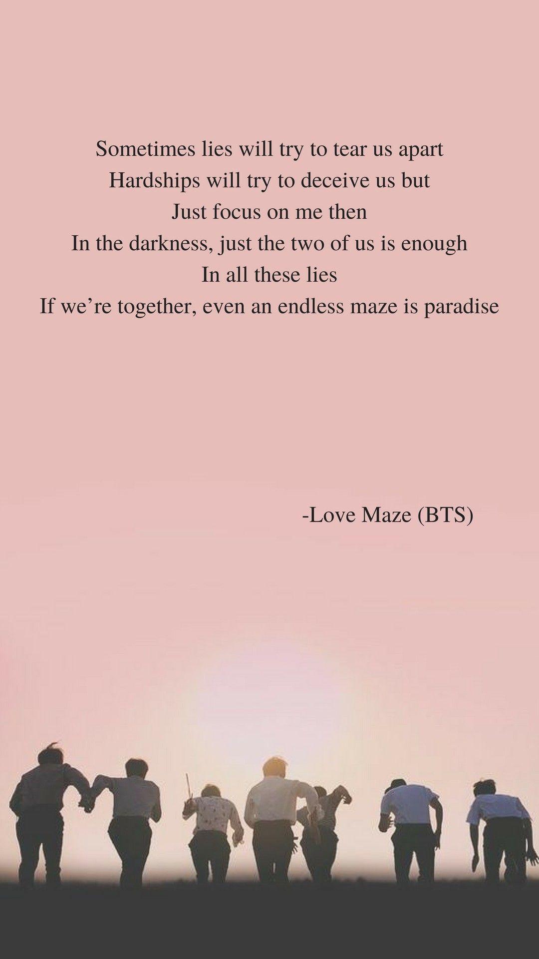 Bts Song Lyrics Wallpapers Wallpaper Cave