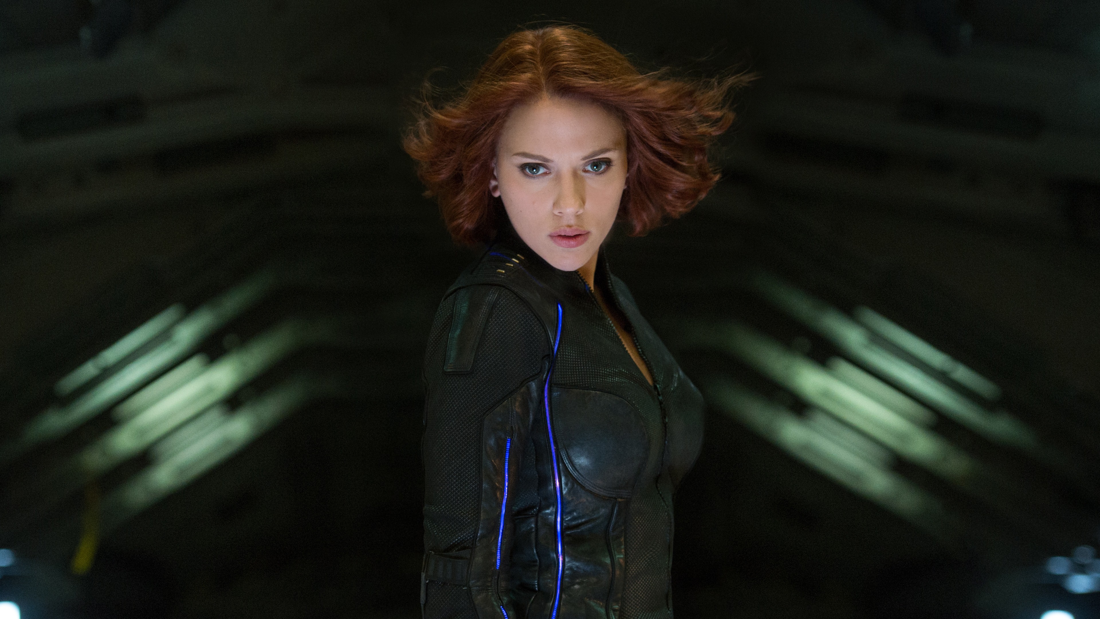 Scarlett Johansson as Black Widow Superhero 4K Wallpaper