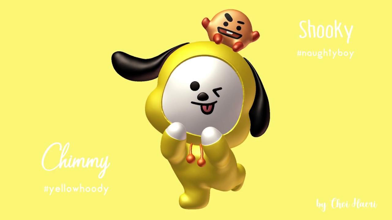 [BT21 CHIMMY and SHOOKY 3D model !