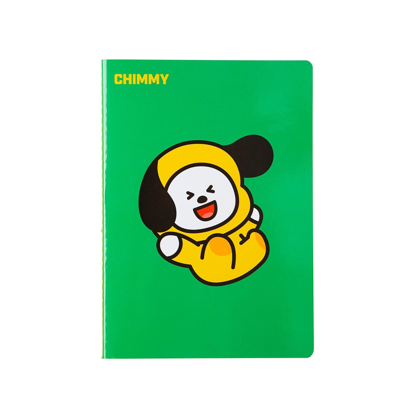 BT21 Chimmy Note A5 One Size Green_Yellow_White