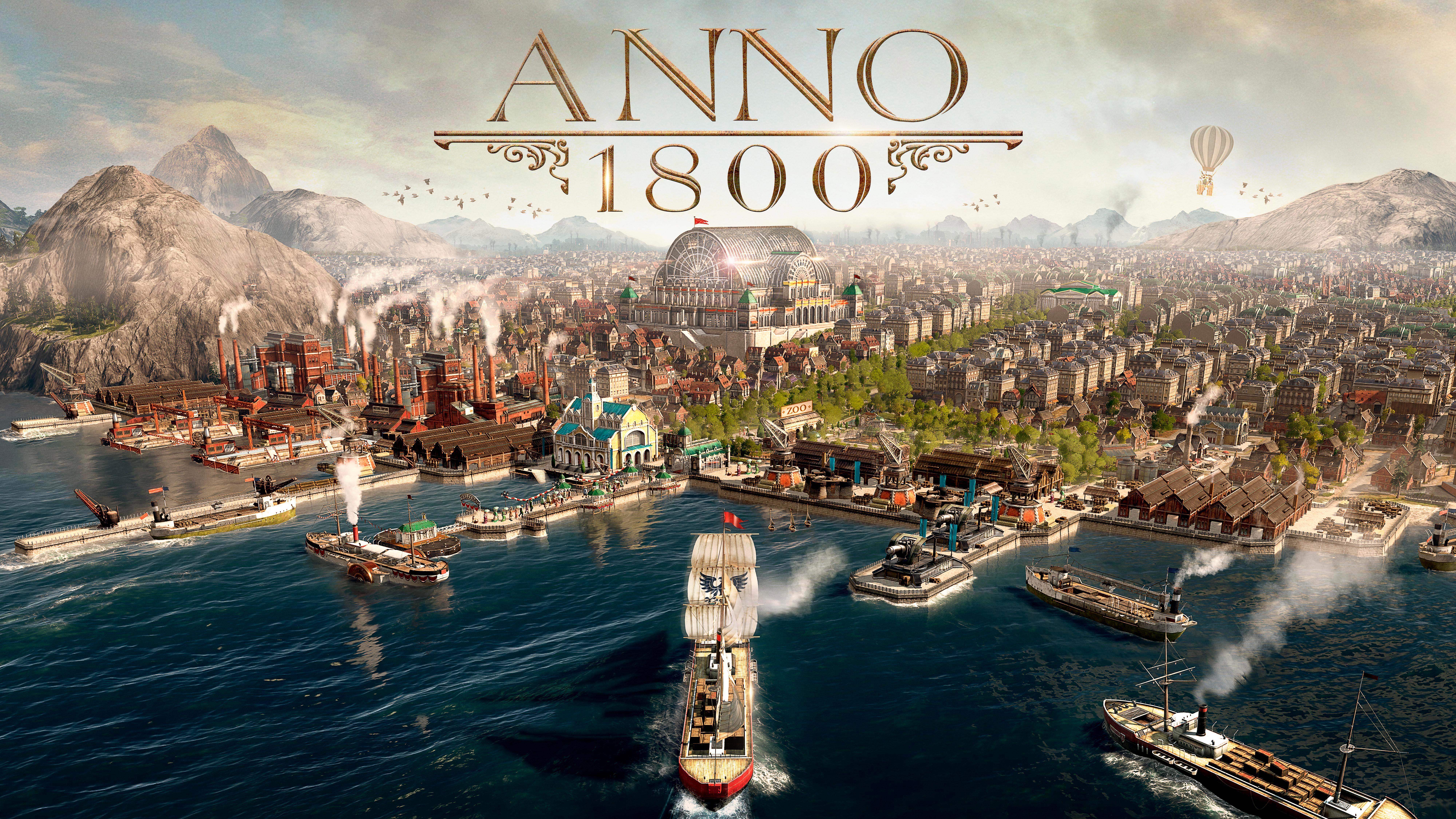 Anno 1800 2019 Game 4K 8K. HD Wallpaperk wallpaper