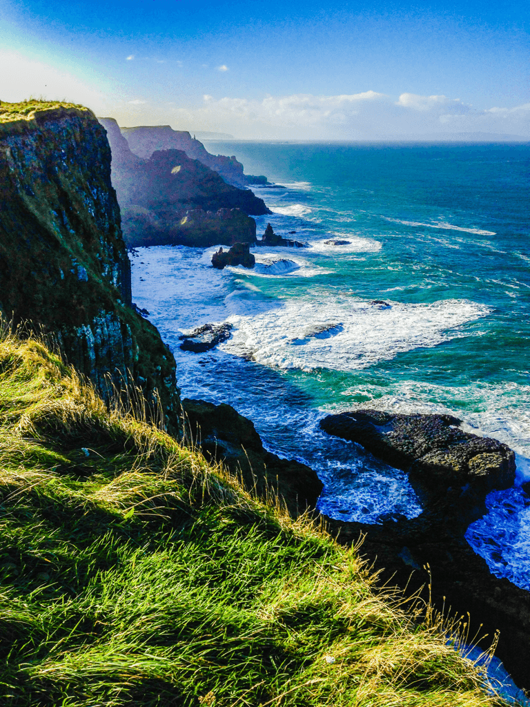 Fantastic view hiking from Giant's Causeway Northern Ireland on a