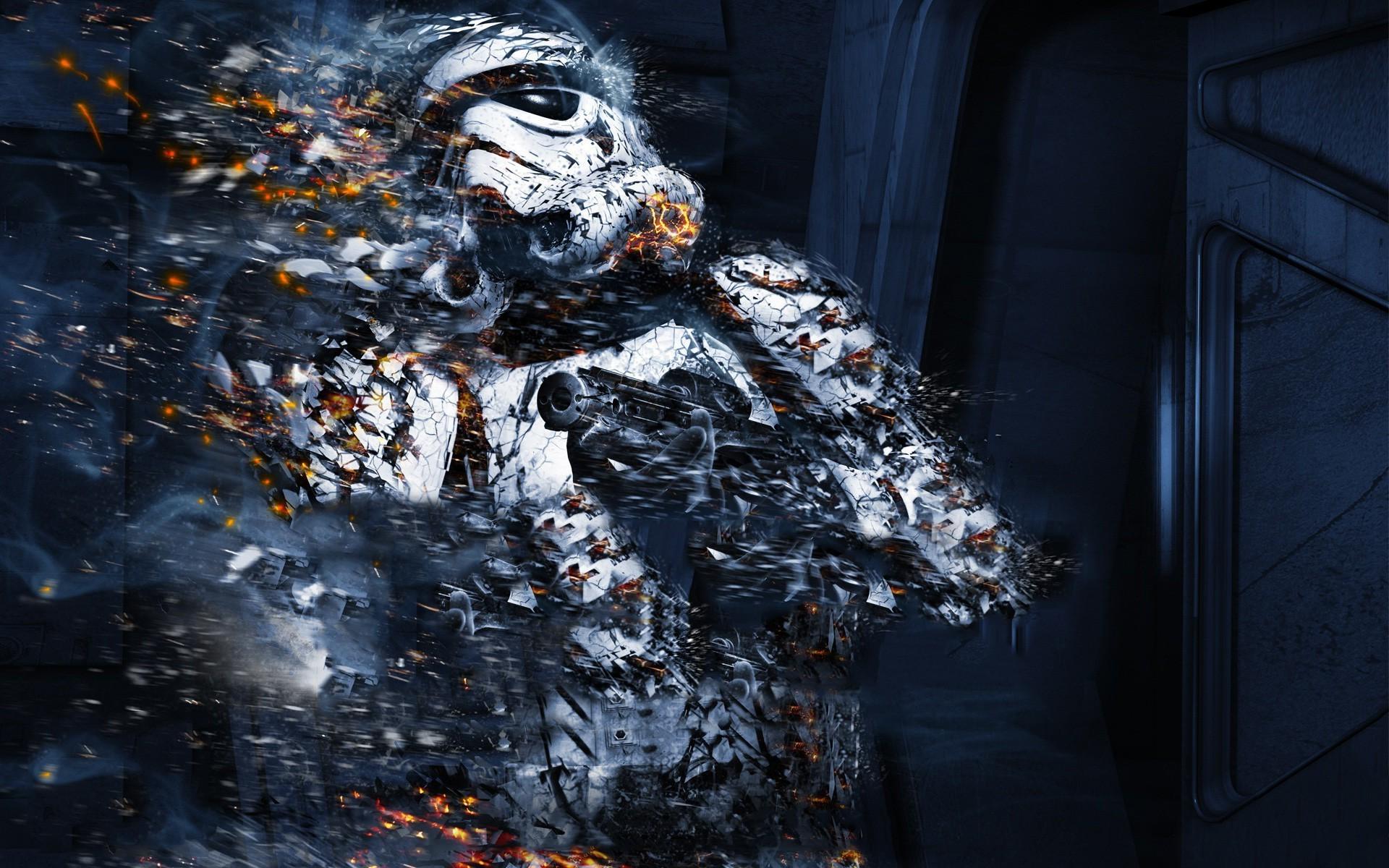 Star Wars, Stormtrooper, Disintegration Wallpaper HD / Desktop