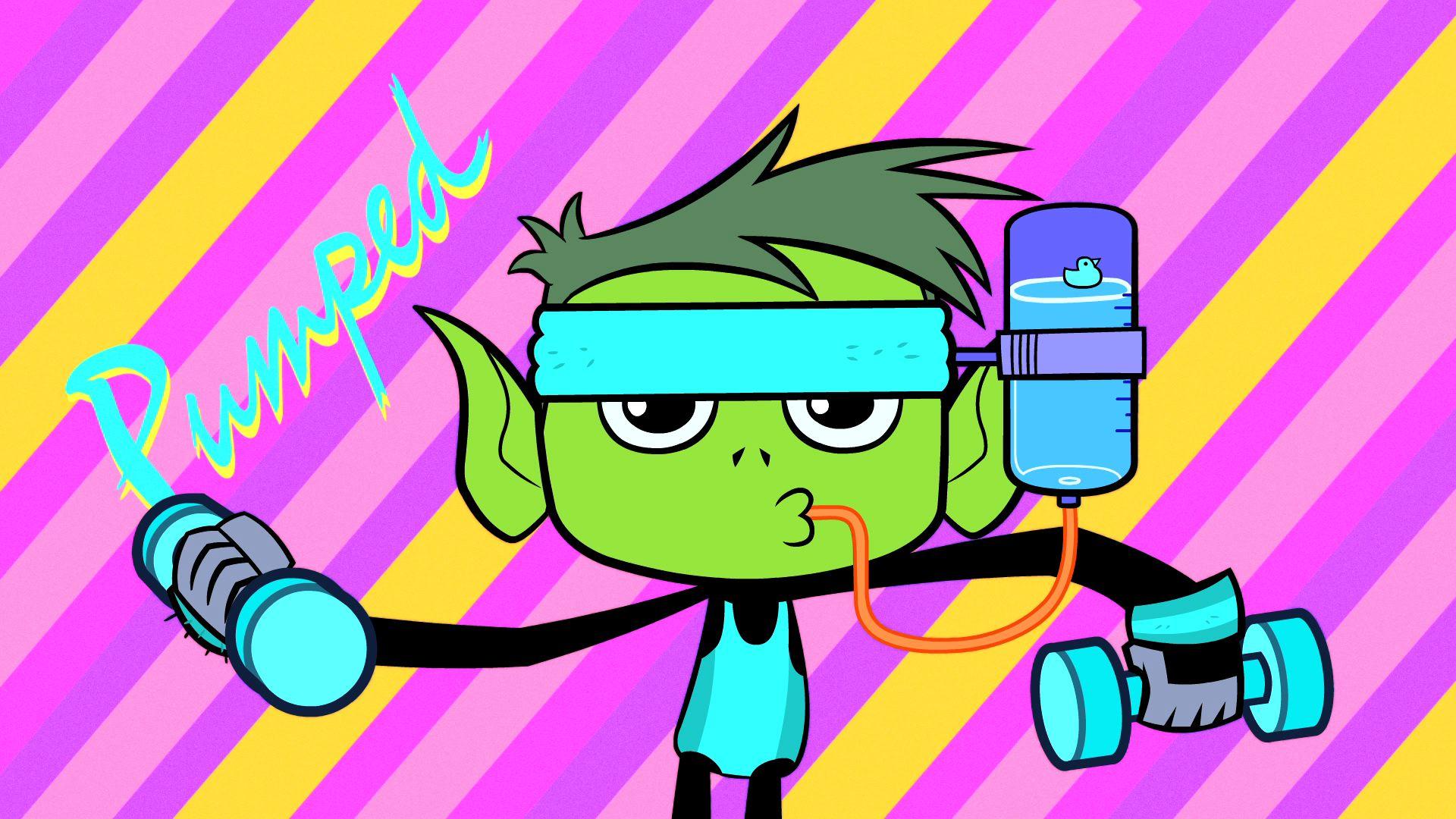 Teen Titans Go Wallpaper Titans Go Work Out