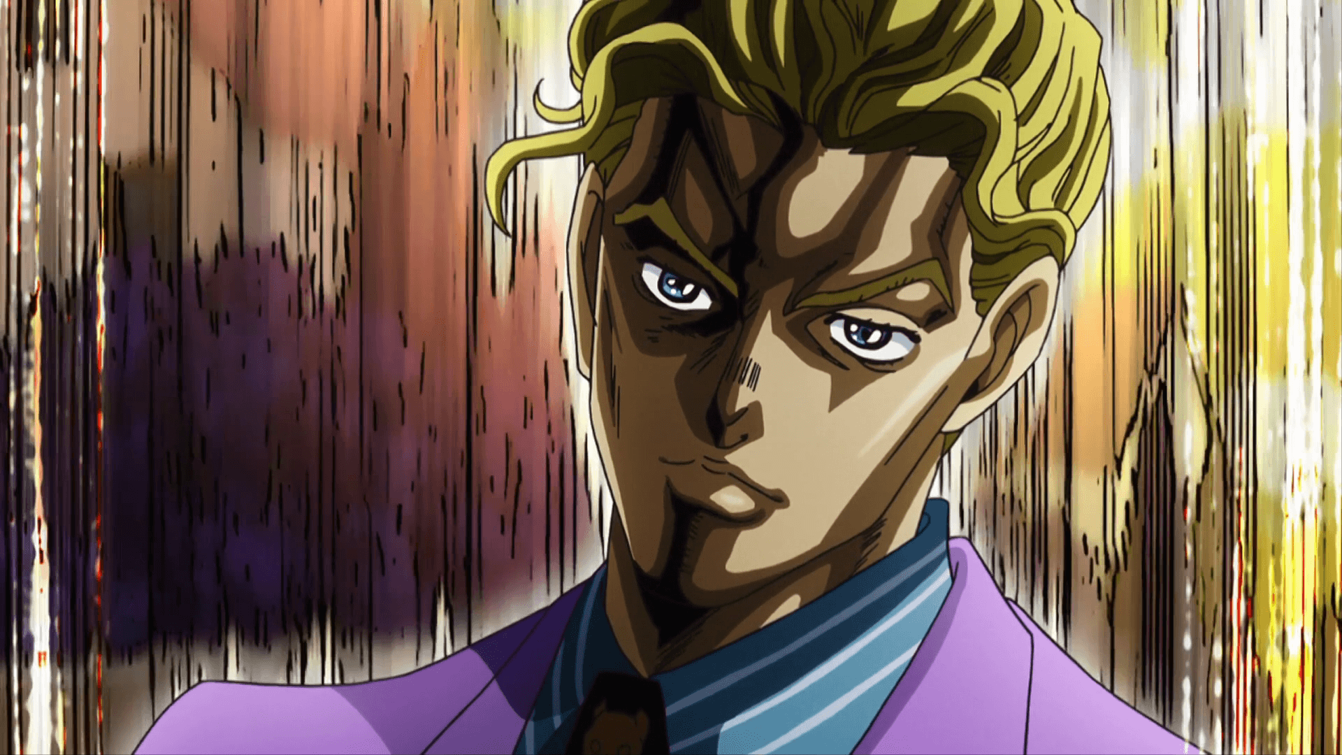 Yoshikage Kira's smug appearance. JoJo's Bizarre Adventure. Know