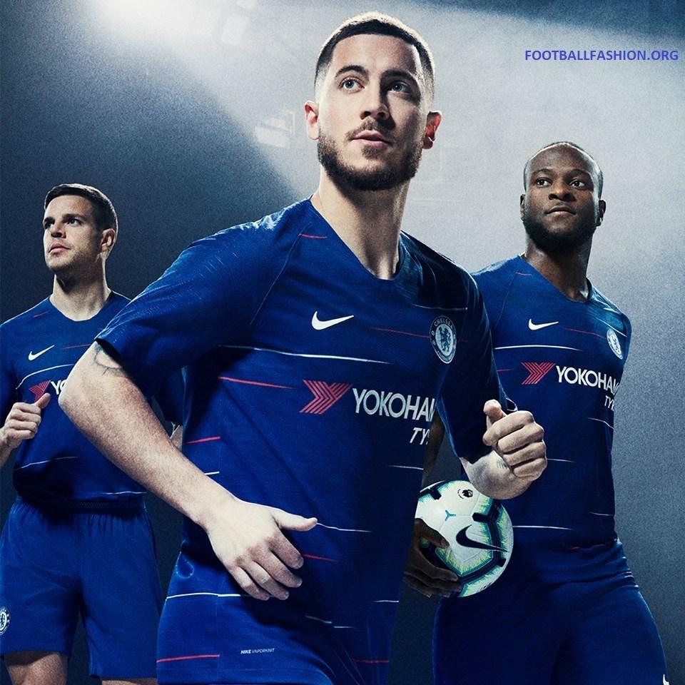 Chelsea Fc 2018 19 Nike Home Kit Do Uniforme 2018 Do Chelsea