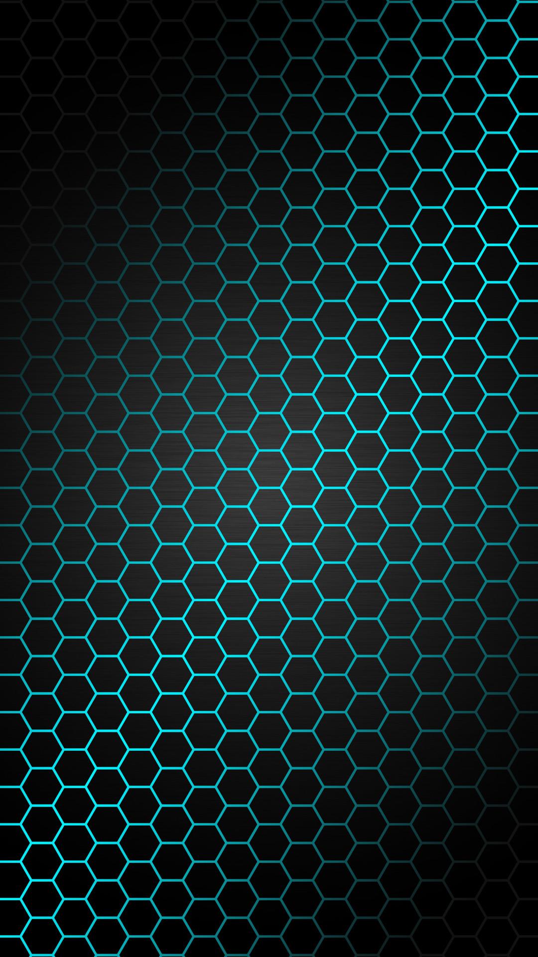 Blue Hexagon Wallpaper
