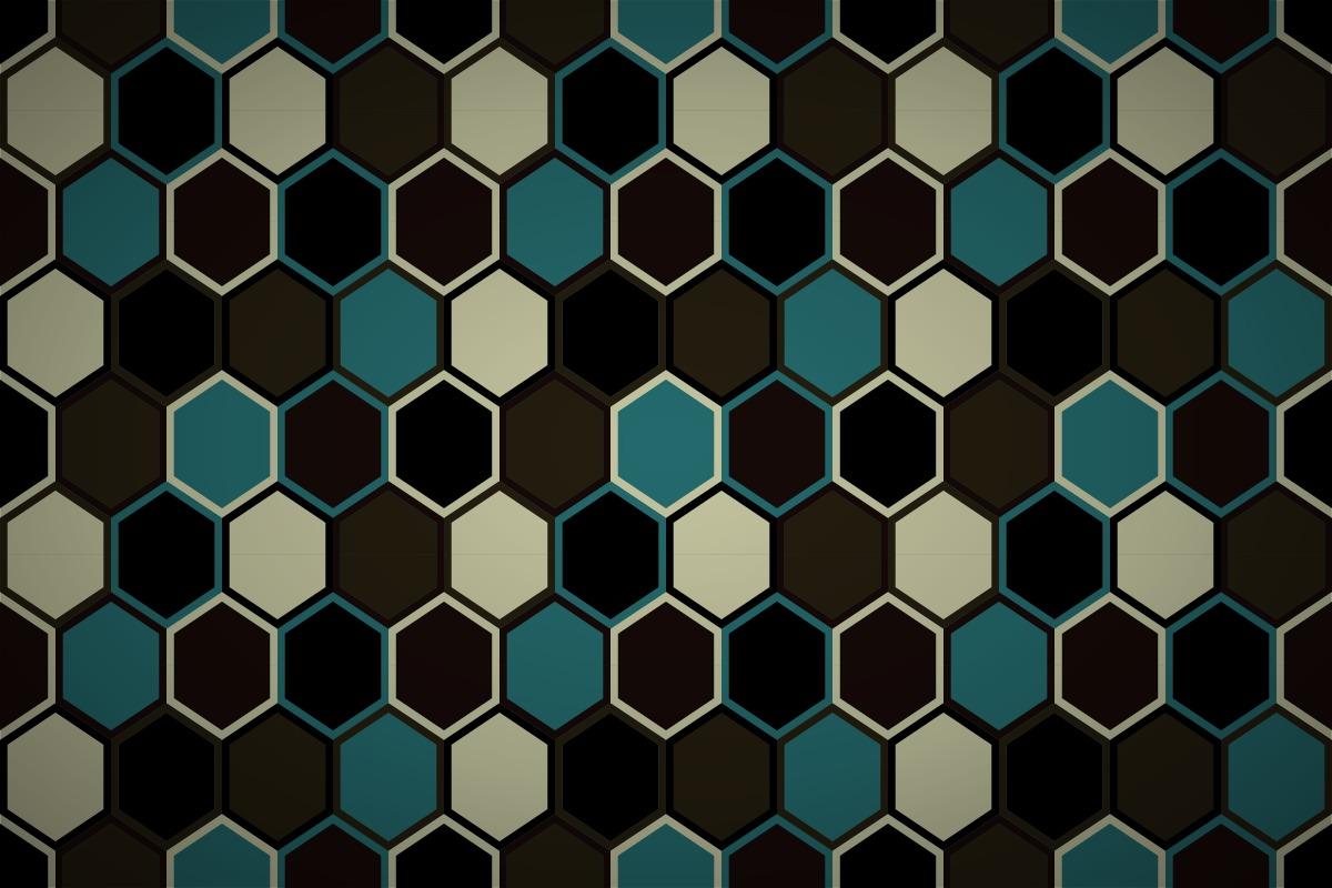 Free random hexagon quilt wallpaper patterns