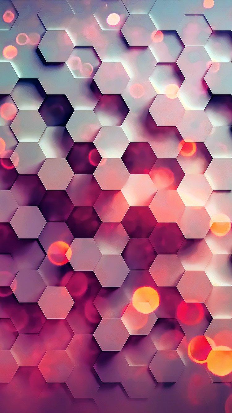 iPhone 6 wallpaper. honey hexagon digital
