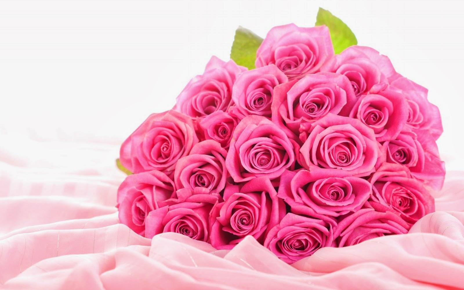 Clovisso Wallpaper Gallery: Pink Rose Bouquet Wallpaper