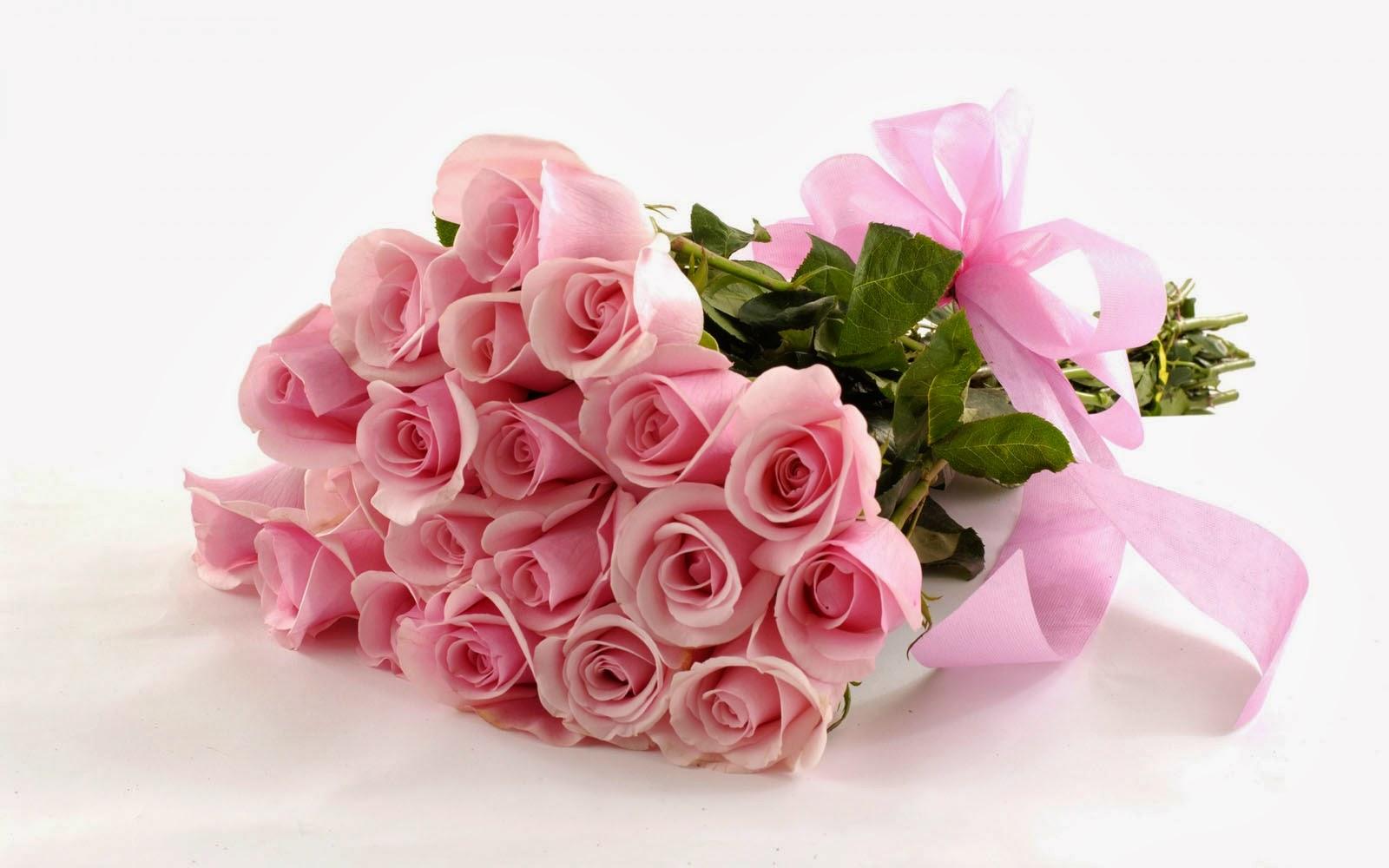 Pink Rose Bouquet Wallpaper