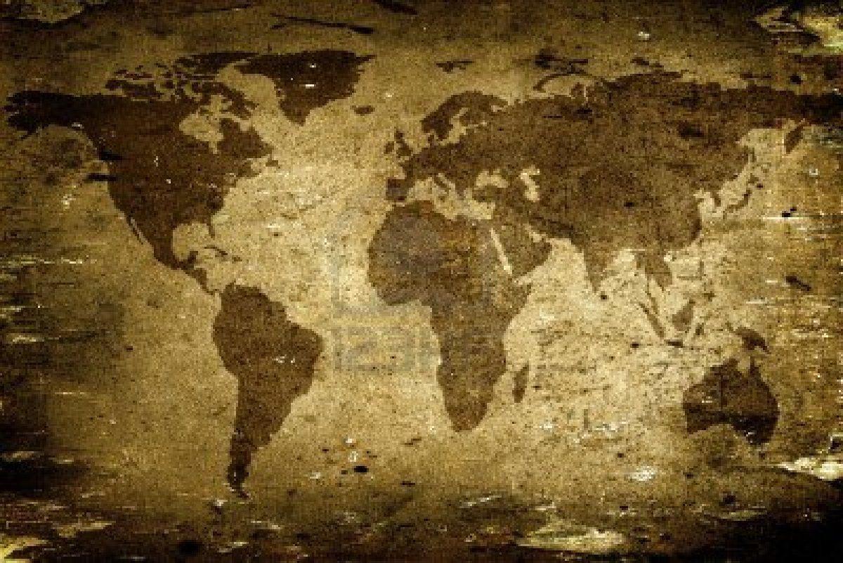 Antique world map wallpaper