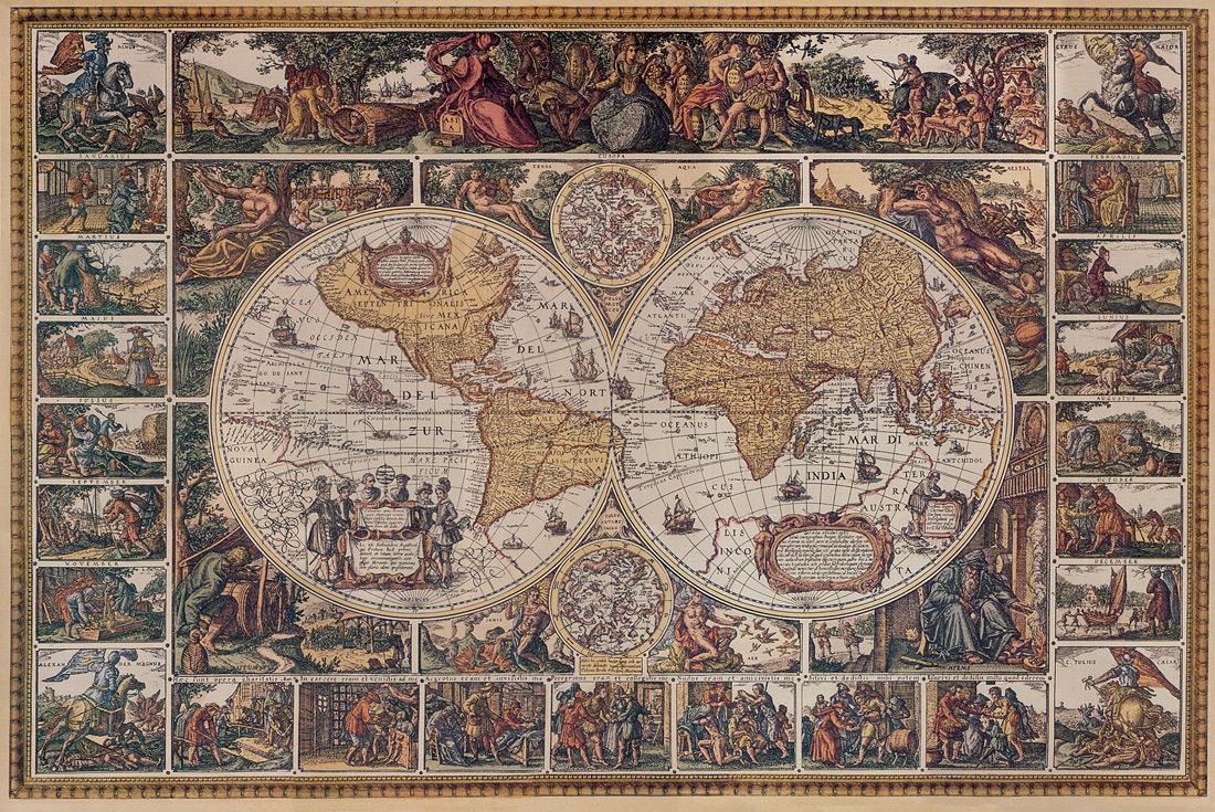 Old World Map Wallpaper Murals