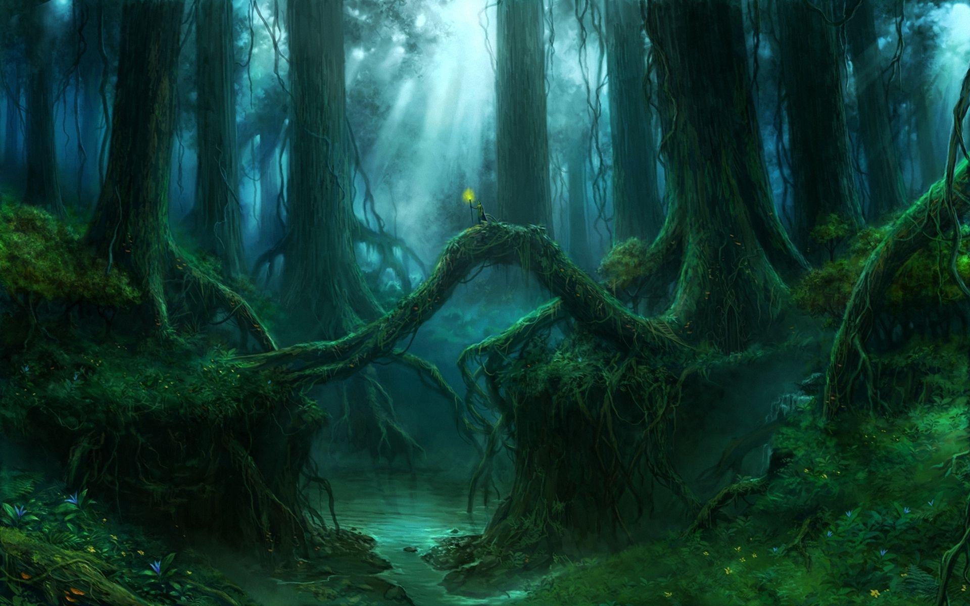 Gothic Forest Wallpaper