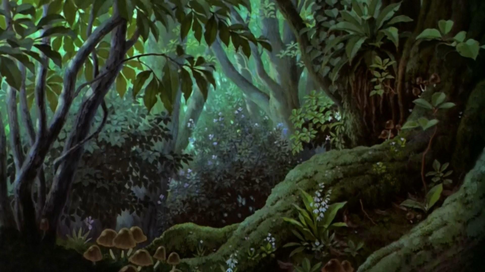 Princess Mononoke Wallpaper HD Mononoke Forest Gif