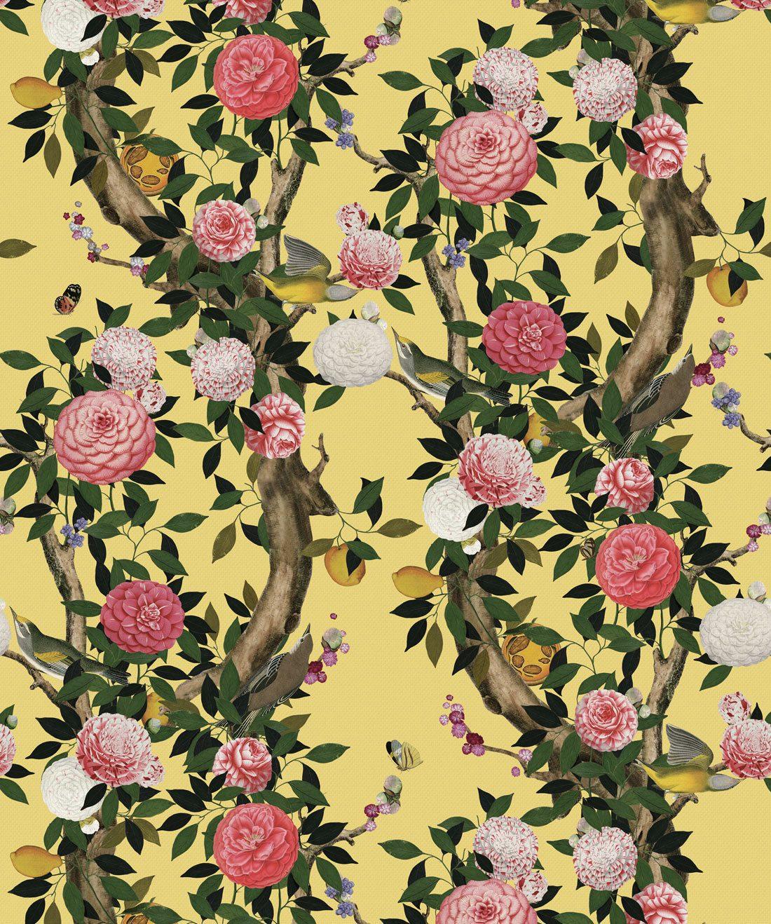 Garden Bloom Stunning Chinoiserie Wallpaper