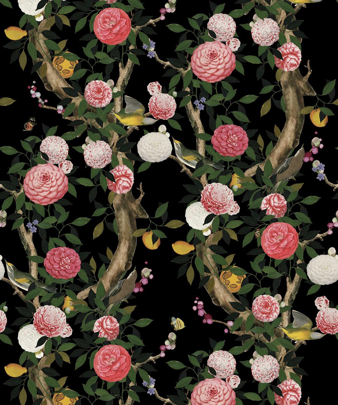 Garden Bloom Stunning Chinoiserie Wallpaper