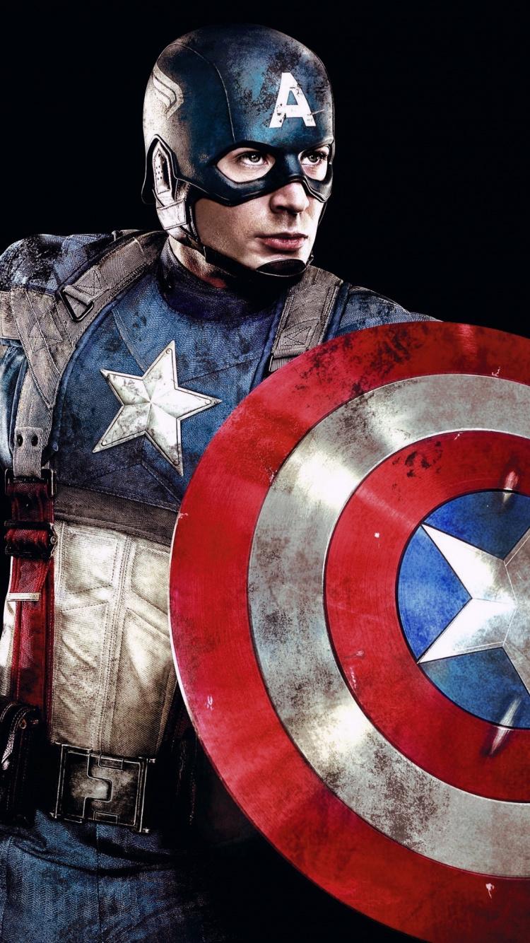 Download 750x1334 wallpaper captain america, superhero, marvel