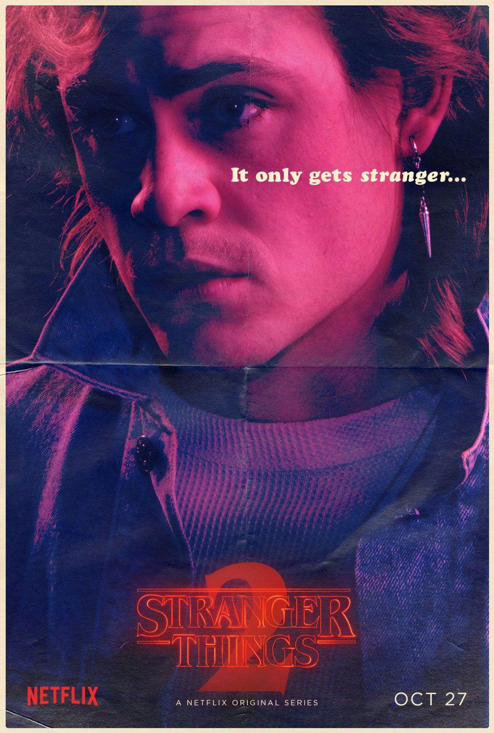 StrangerThings Character poster of Billy