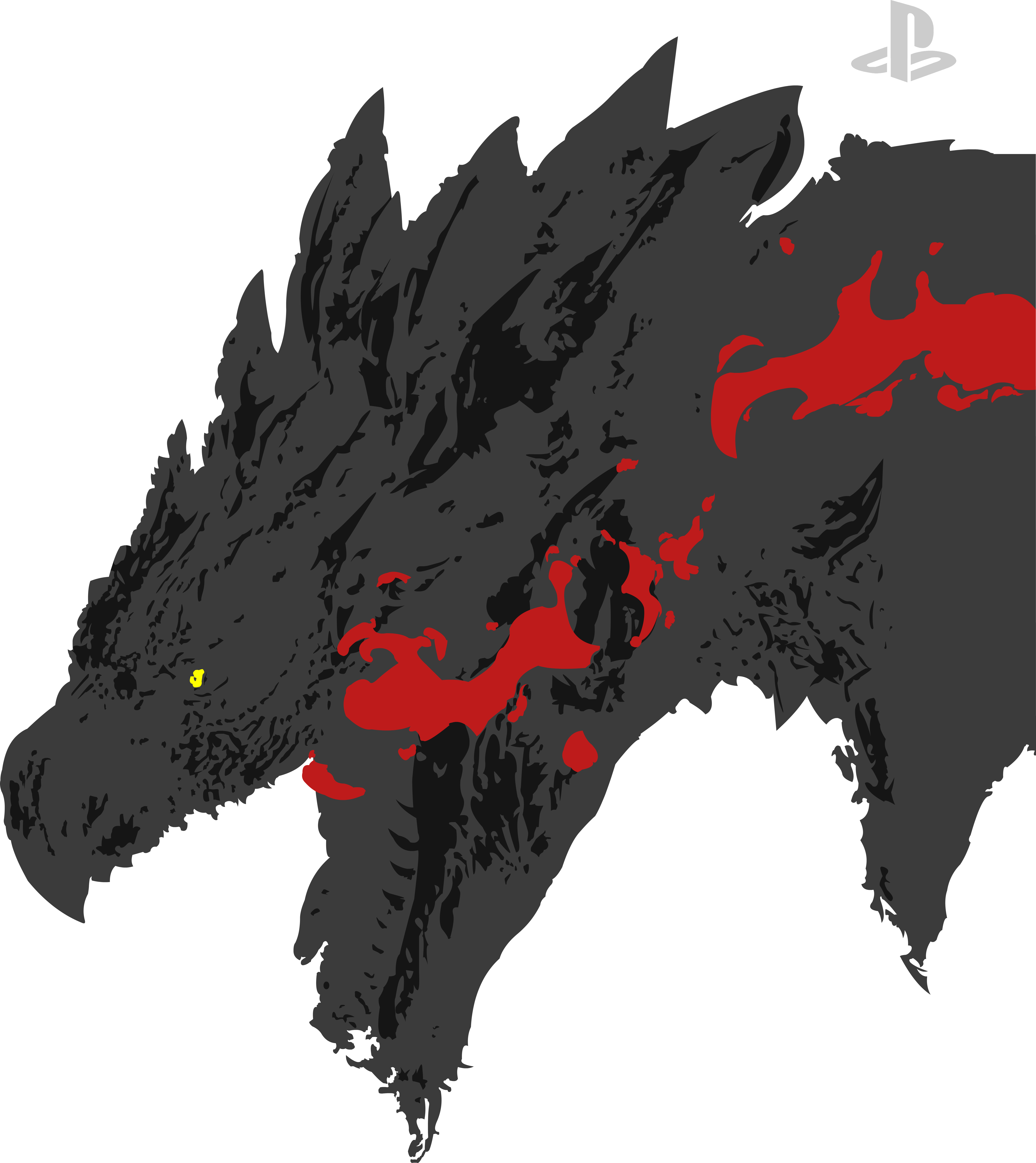 Image I've traced Rathalos from the Monster Hunter World PS4
