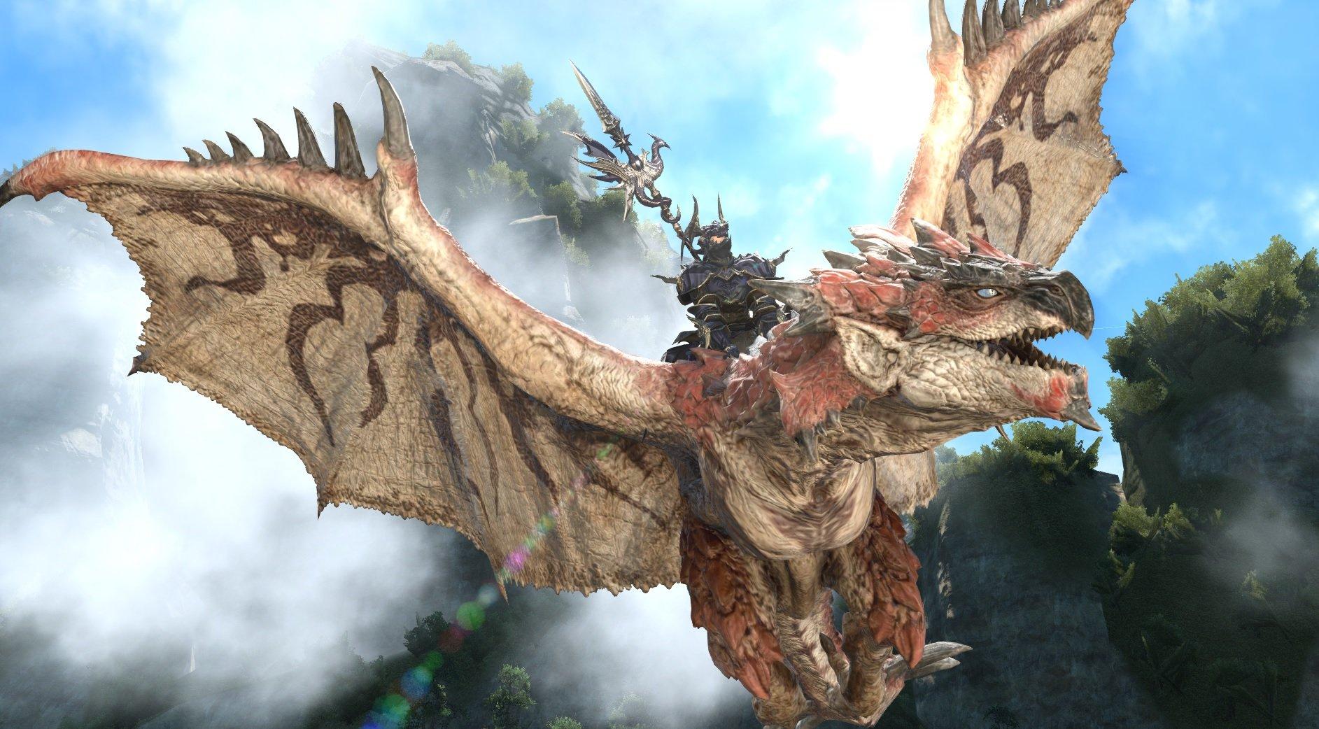 Monster Hunter World and Final Fantasy XIV Collab Features Rathalos
