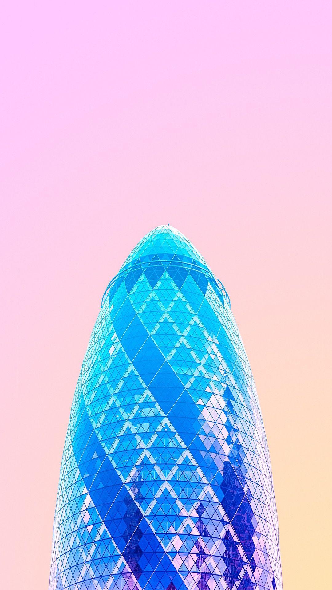 The Gherkin 30 St Mary Axe Colorful #iPhone #plus #wallpaper