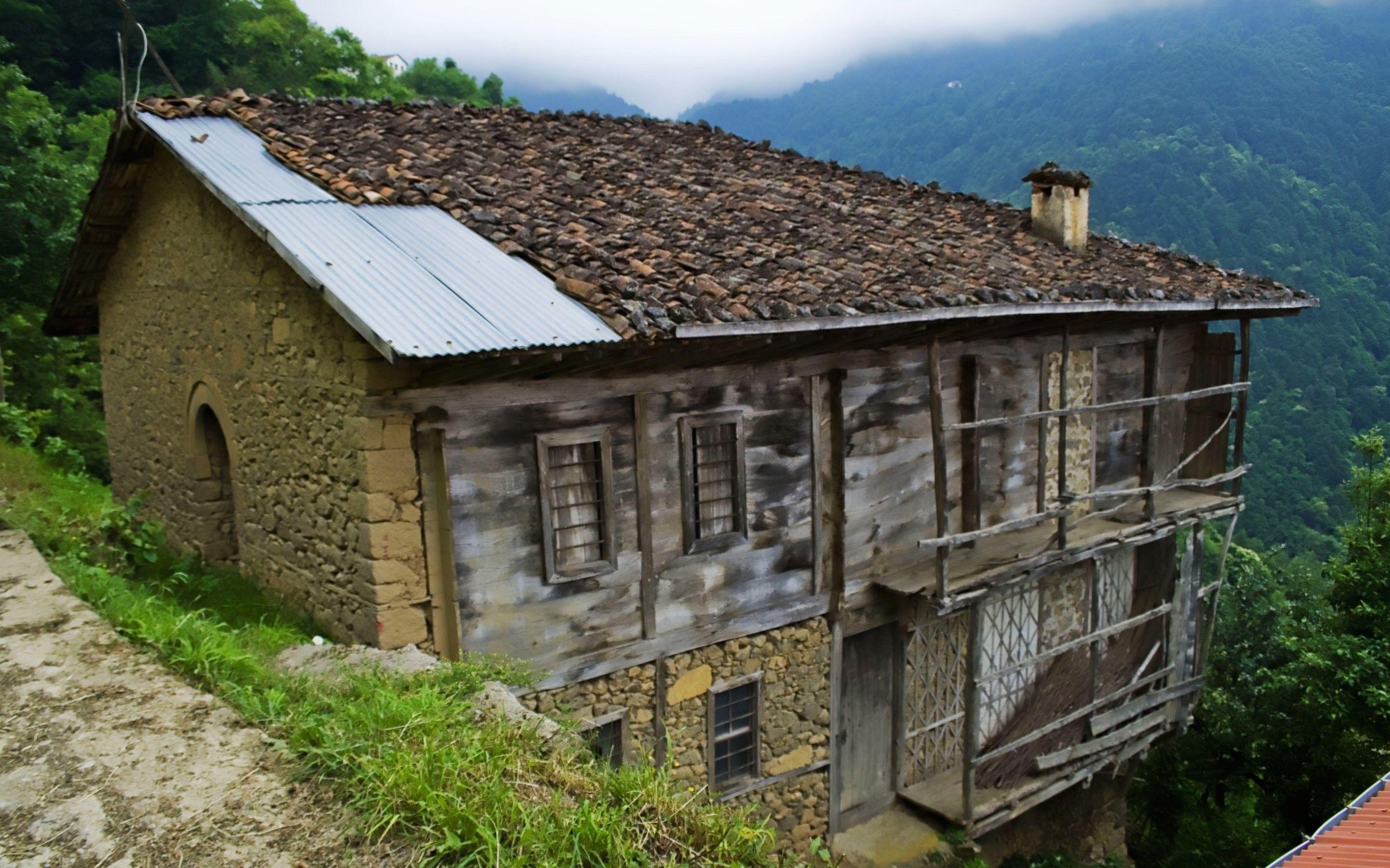 Old House In The Mountain Village, Turkey. European cities