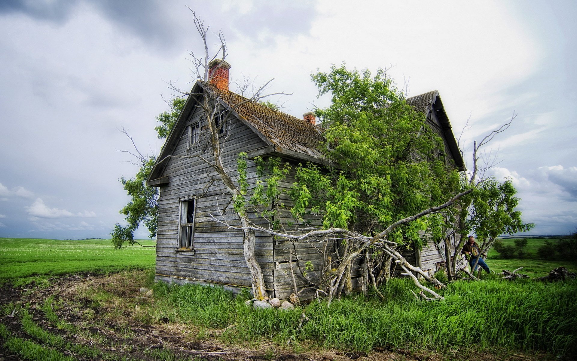 Wallpaper Old house on the farm 1920x1200 HD Picture, Image