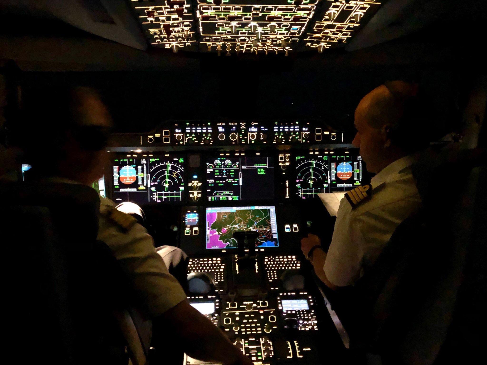 Airbus A350 cockpit looks amazing