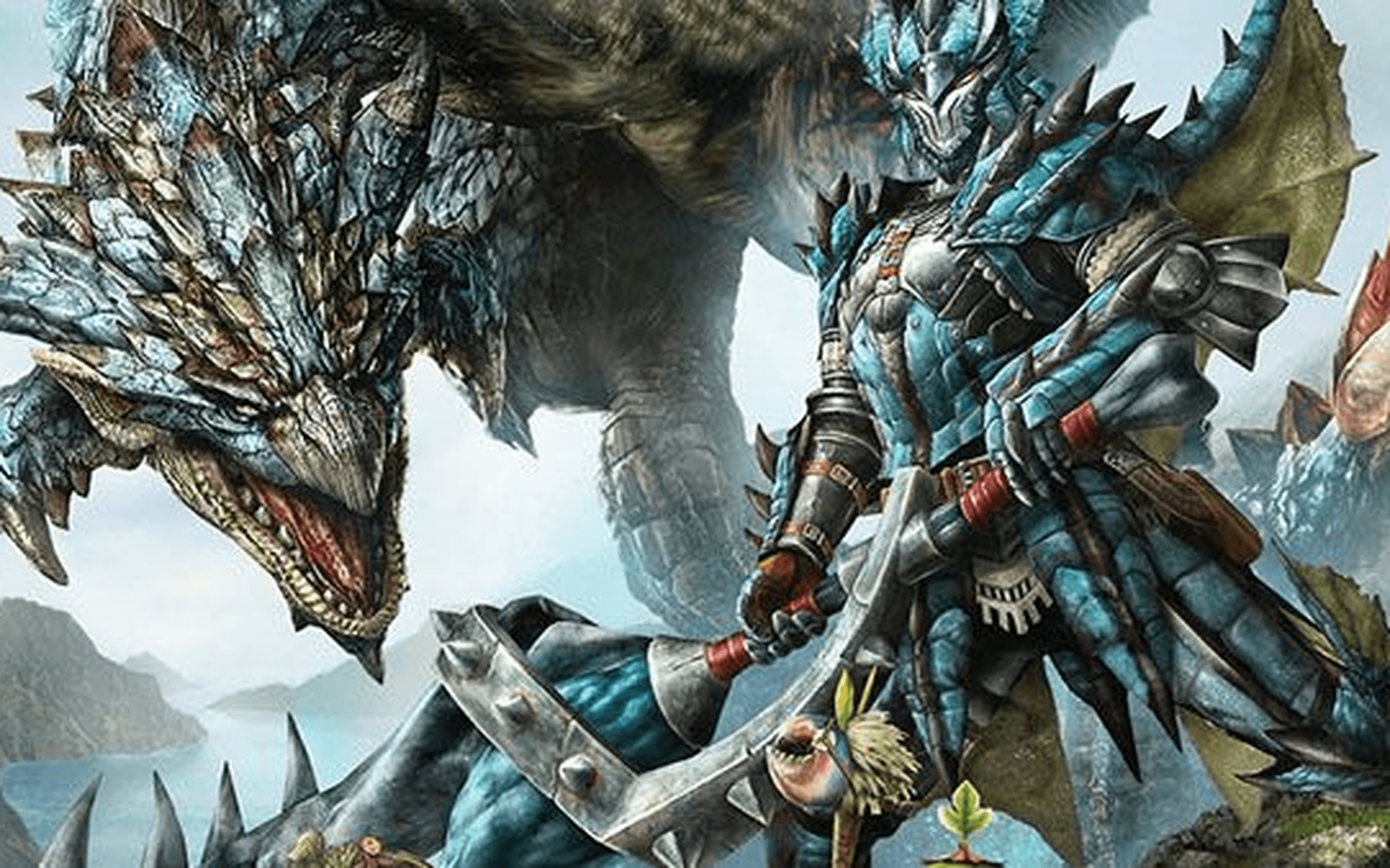 Download Azure Rathalos Monster Hunter World for Macbook Pro 15