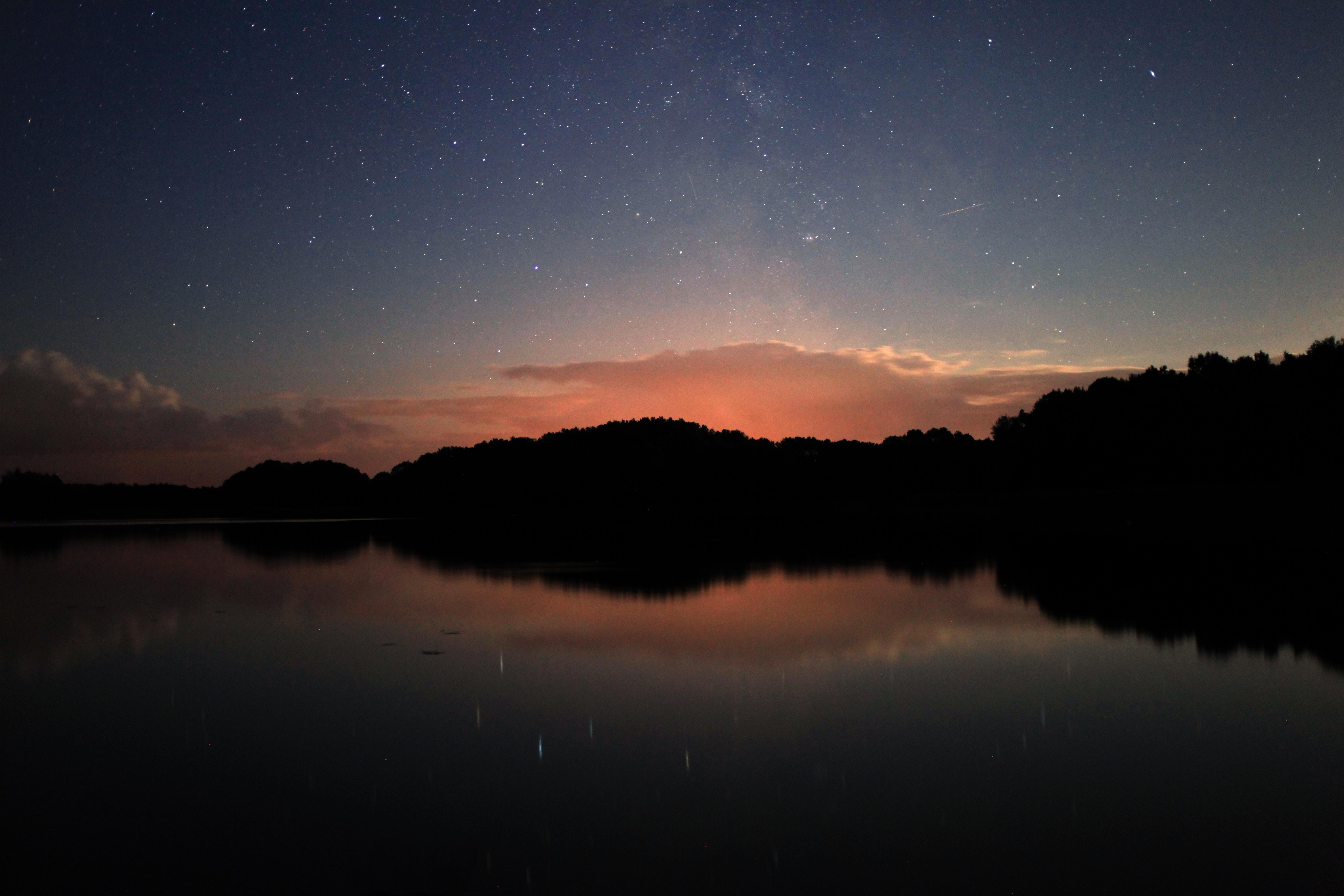 5616x3744 #still, #outdoor, #night, #blue, #milkyway, #shine