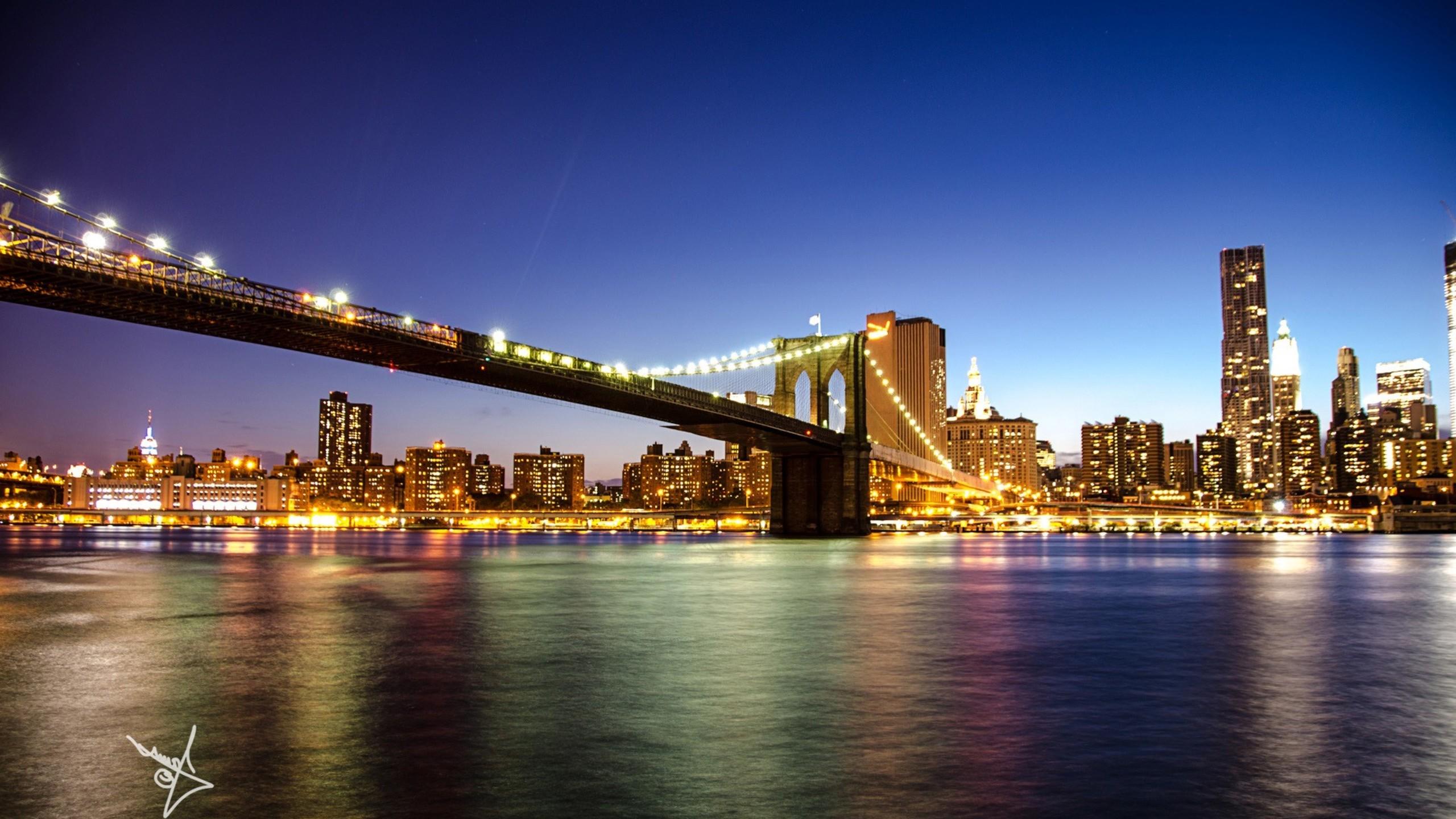 Brooklyn Bridge In New York 1440P Resolution HD 4k