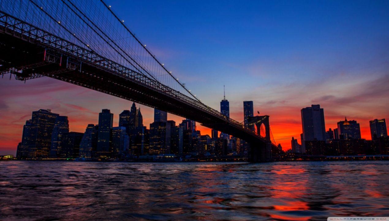 Brooklyn Bridge New York Photo Wallpaper