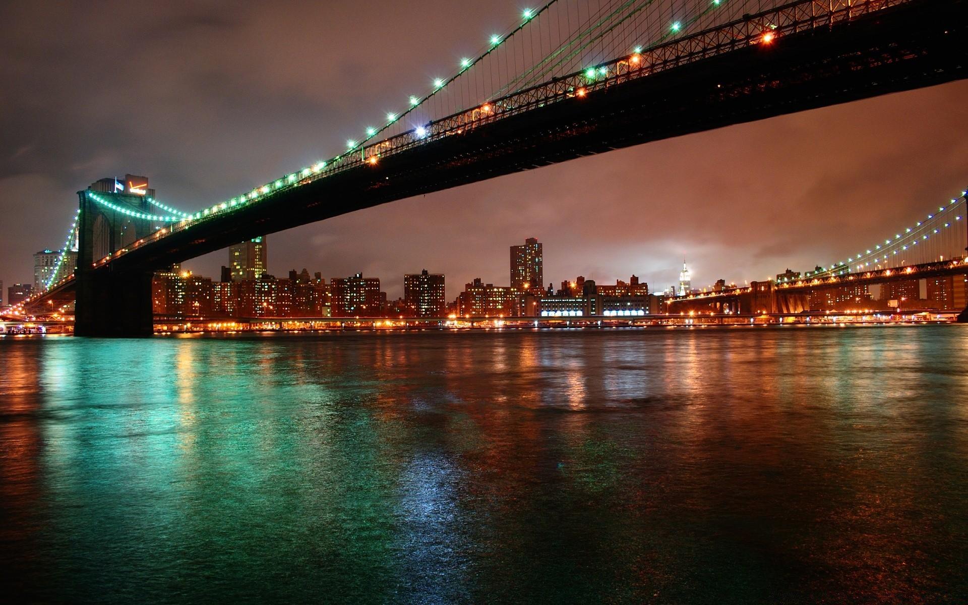 Brooklyn Bridge, New York at Night