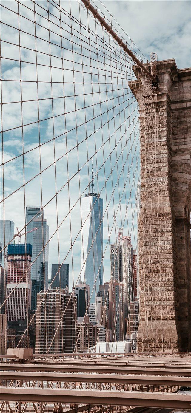 Brooklyn Bridge New York USA iPhone X Wallpaper Free Download